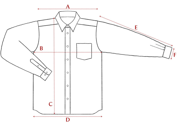 Size chart diagram