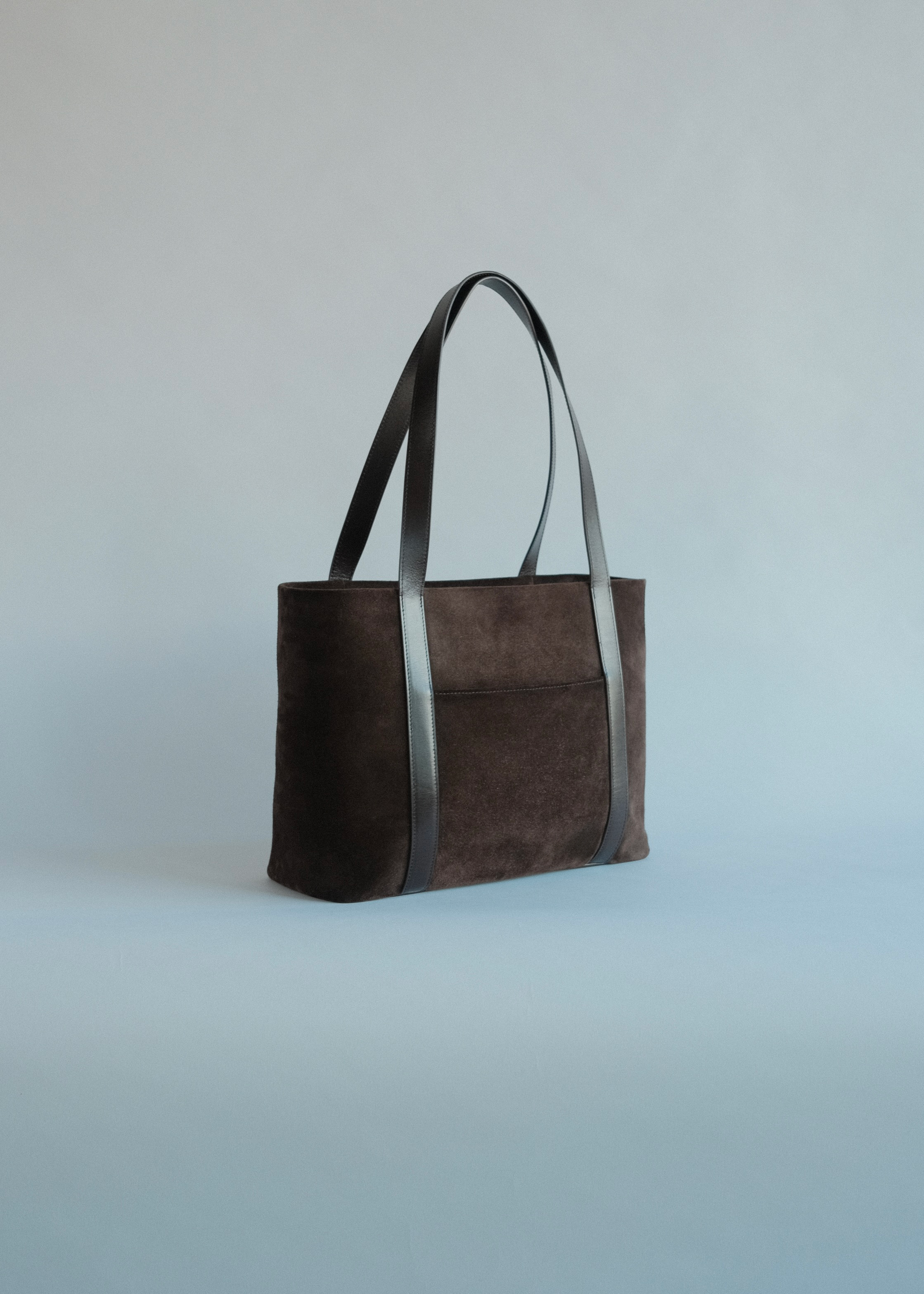 Structured Tote in Italian Suede