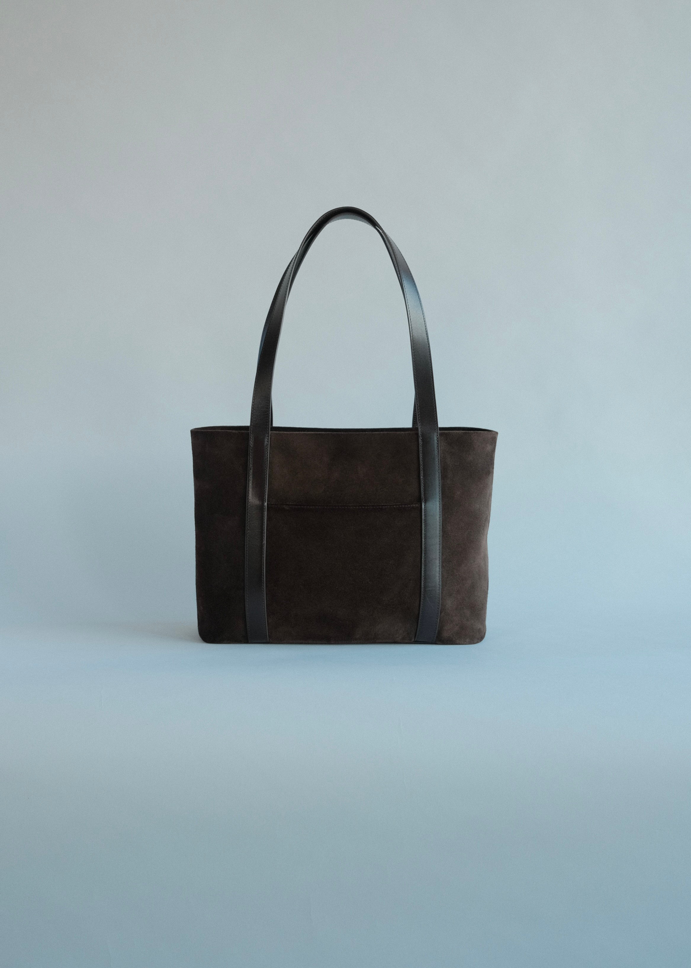 Structured Tote in Italian Suede